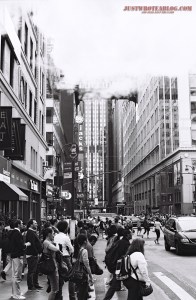 Typical 5 - 6 PM rush hour in midtown NYC