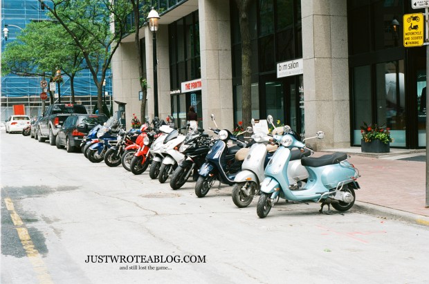 Street artists adding colour to Front Street.