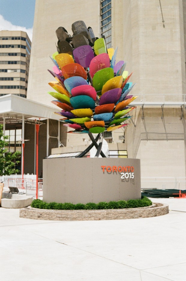 The Flame for the Pan Am games is ready to be lit.