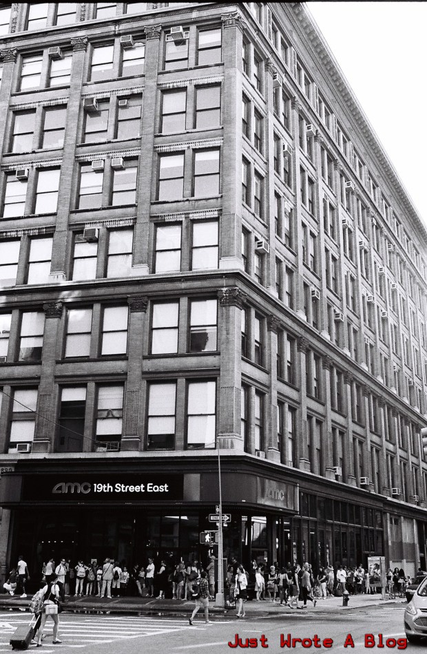 No they are not lining up to go see a movie. These are dancers lining up for class.