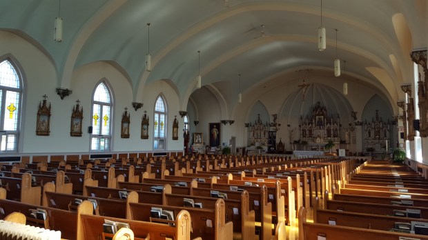 Interior of St. Mary of Czetochowa Church, Wilno, ON