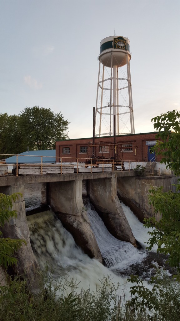The Water Tower overlooking the Dam at Smiths Falls, ON