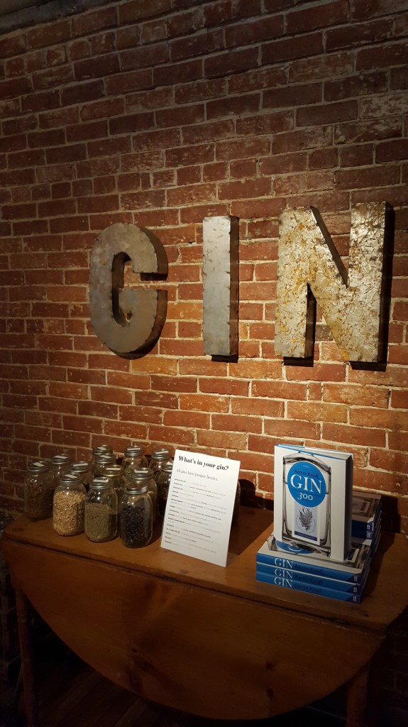 Learning about the ingredients in Gin... Sweetwater, Portland, ME