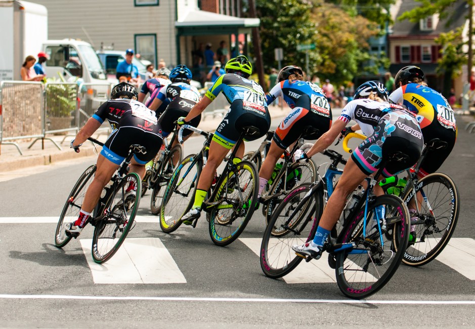 "Demonstrating how the pros take Turn 1 at high speed" 2016 Thompson Bucks County Classic, Doylestown PA