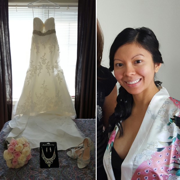 Erika getting prepped for her big day!